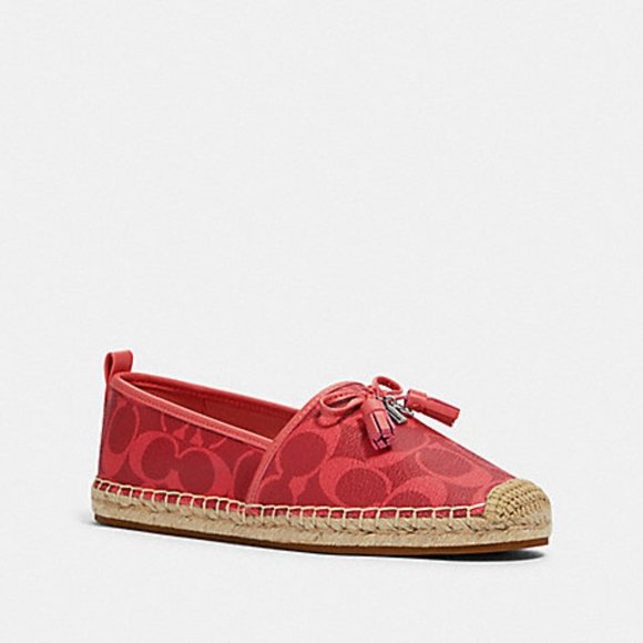 Coach | Shoes | Coach Carson Espadrille Bright Coral Size 7  Coach Carson Espadrille Bright Coral 5.5